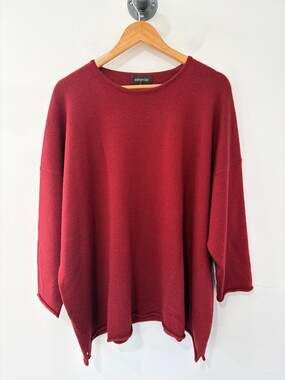 Eskandar Sweater Red Size 2(XL)